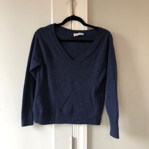 Everlane cashmere v-neck sweater.